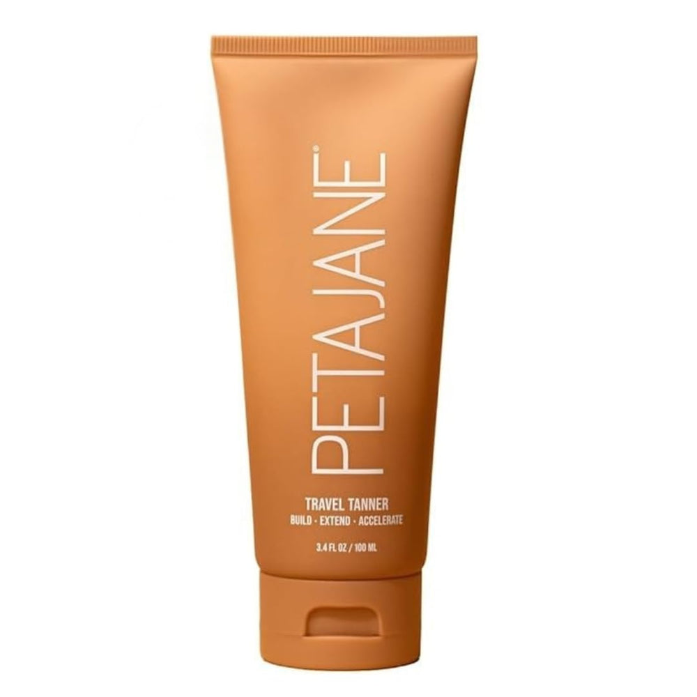 Peta Jane Tan Extender Lotion bottle shows hydrating, buildable tan for daily use