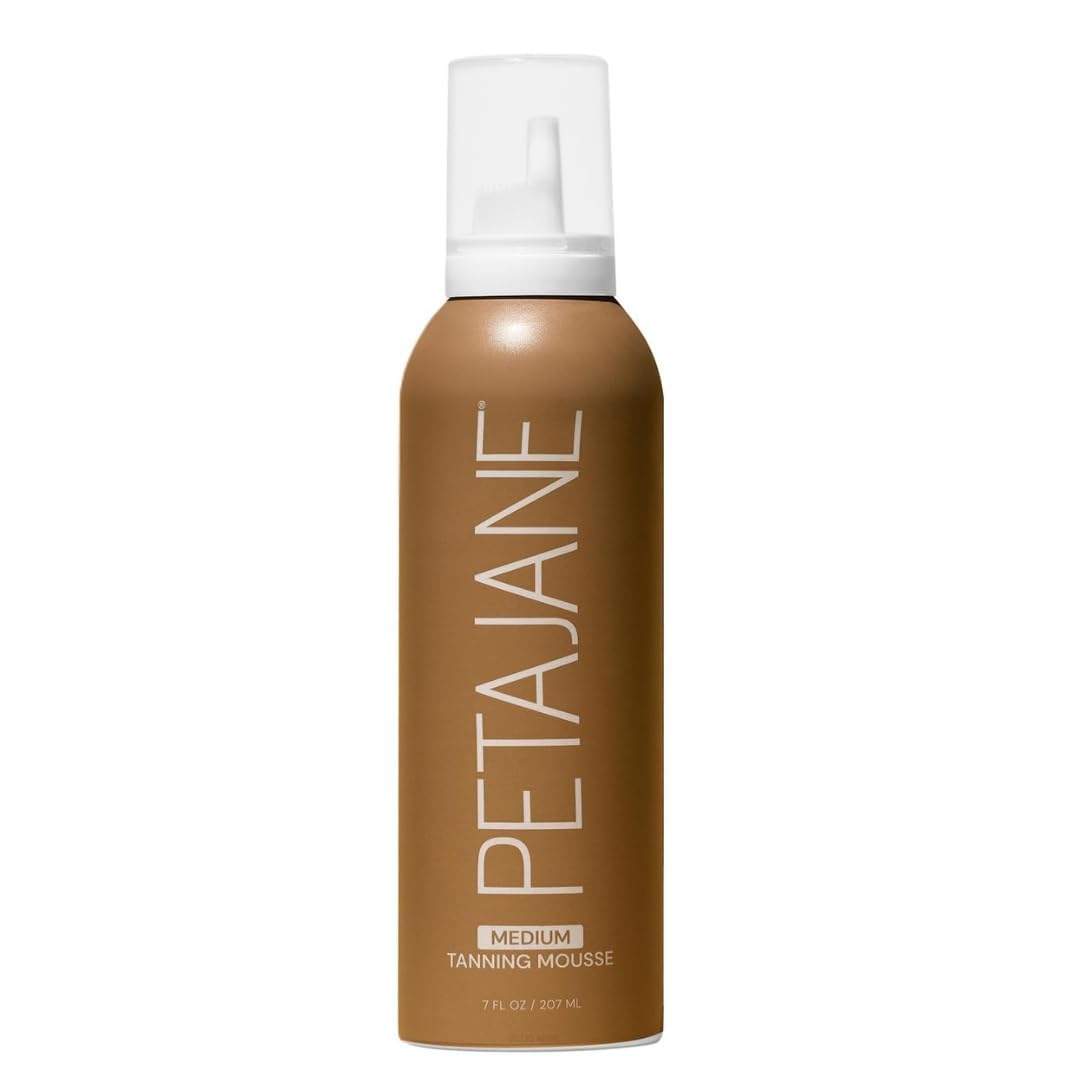Peta Jane medium tanning mousse bottle—streak-free sunless tan.