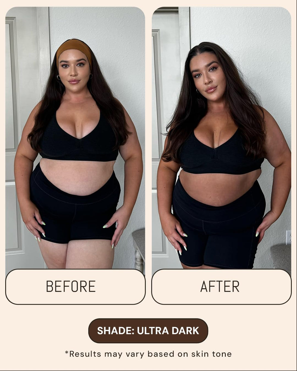 Peta Jane Ultra Dark Mousse swatch on skin showing natural tone