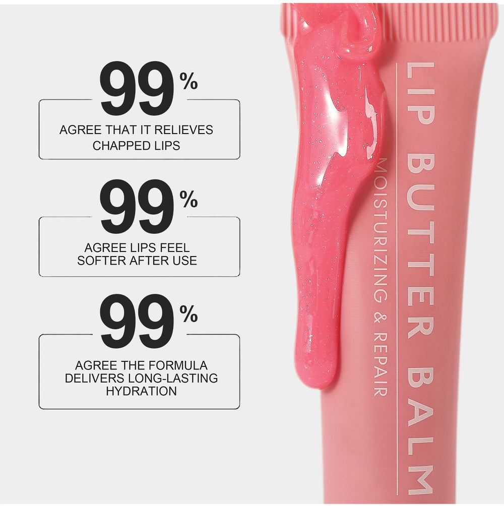 Petansy lip balm closeup with translucent jelly tint for glossy lips