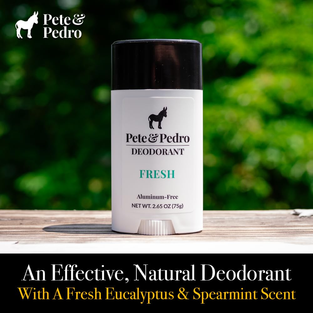 Pete & Pedro Fresh deodorant application demonstrating smooth, clean wear