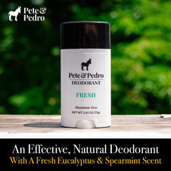 Pete & Pedro Fresh deodorant application demonstrating smooth, clean wear