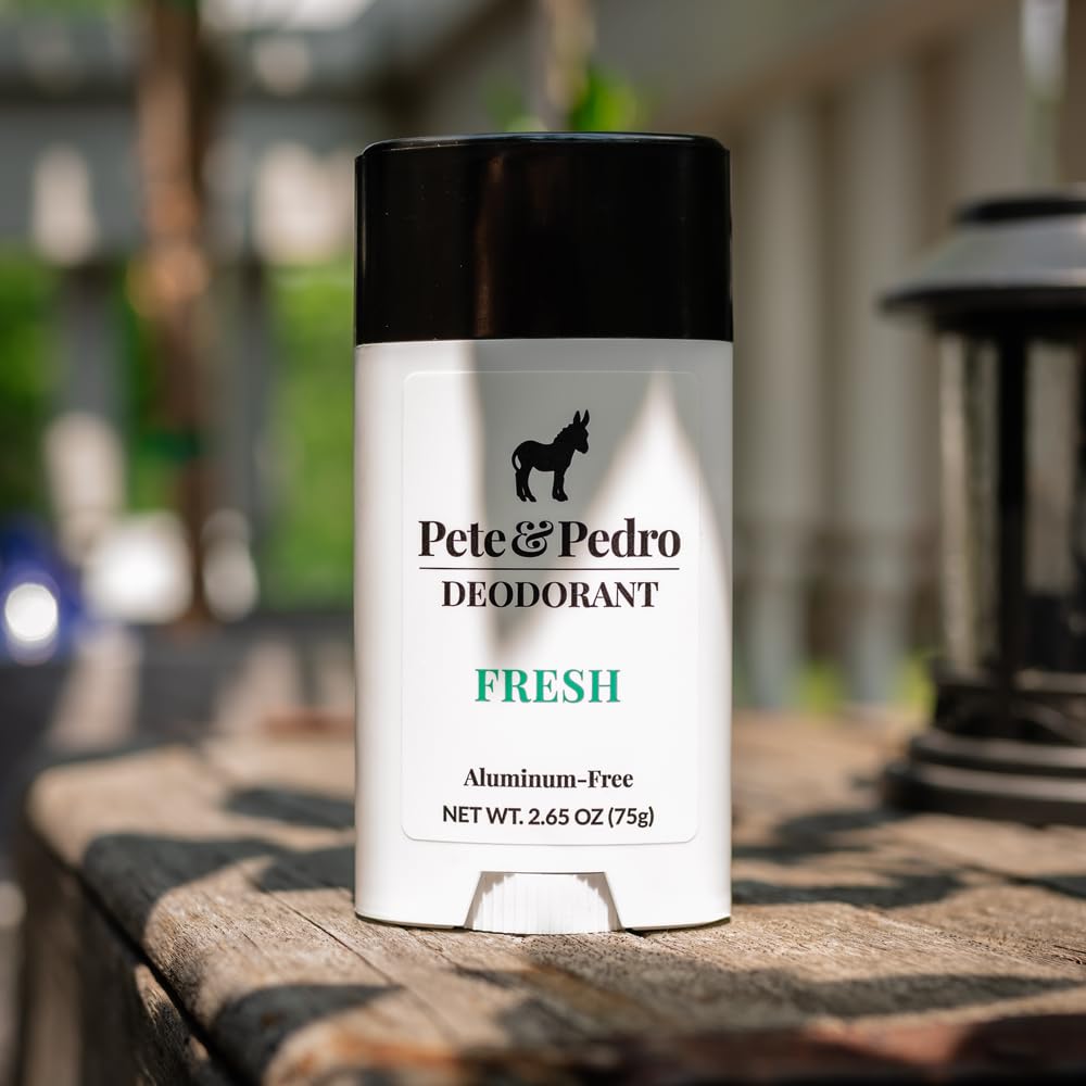 Pete & Pedro Fresh clear application indicating non-greasy finish