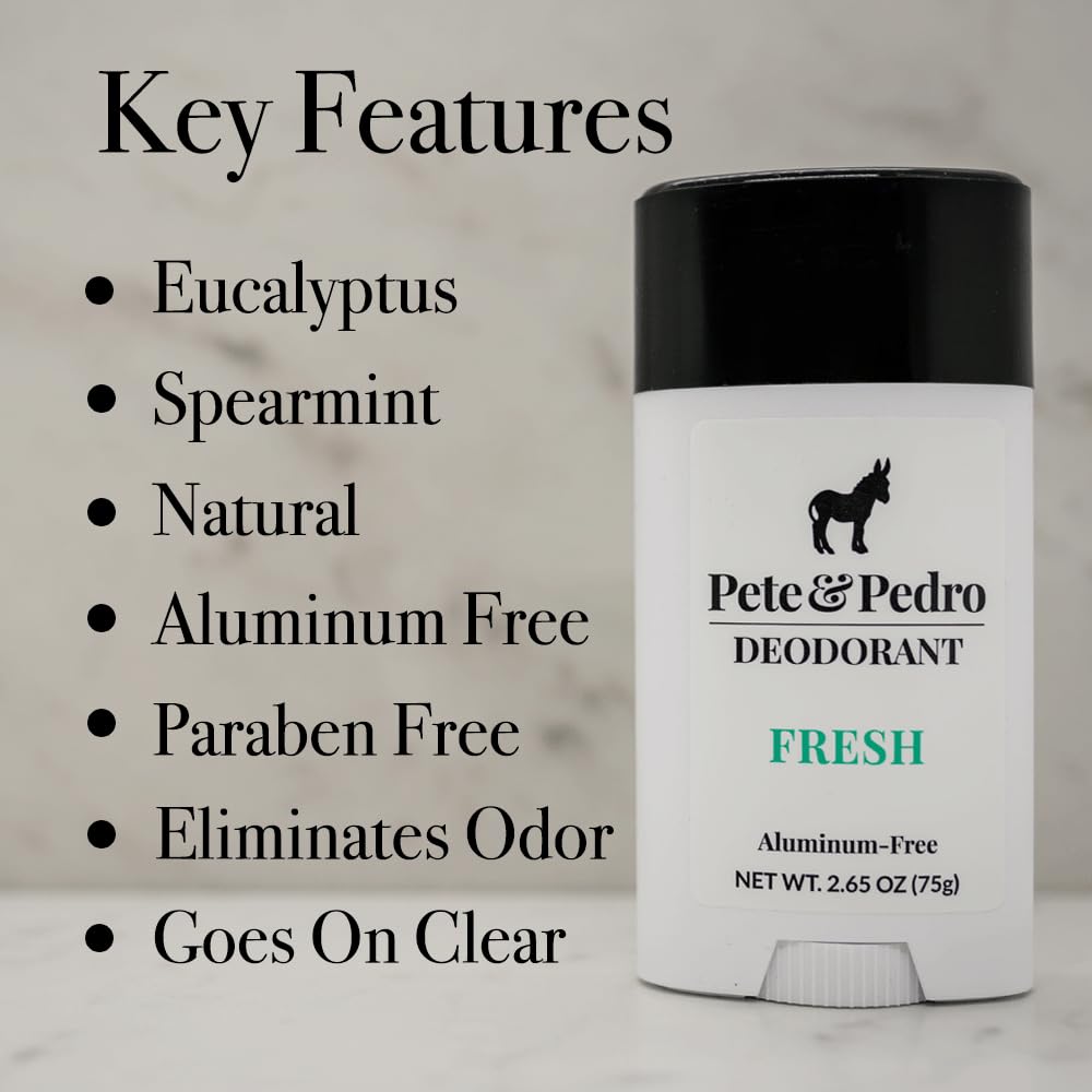 Pete & Pedro Fresh natural deodorant stick ready for use
