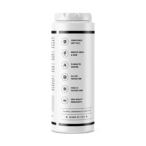Pete & Pedro Body & Ball Powder Fresh texture closeup shows talc-free, soothing feel.