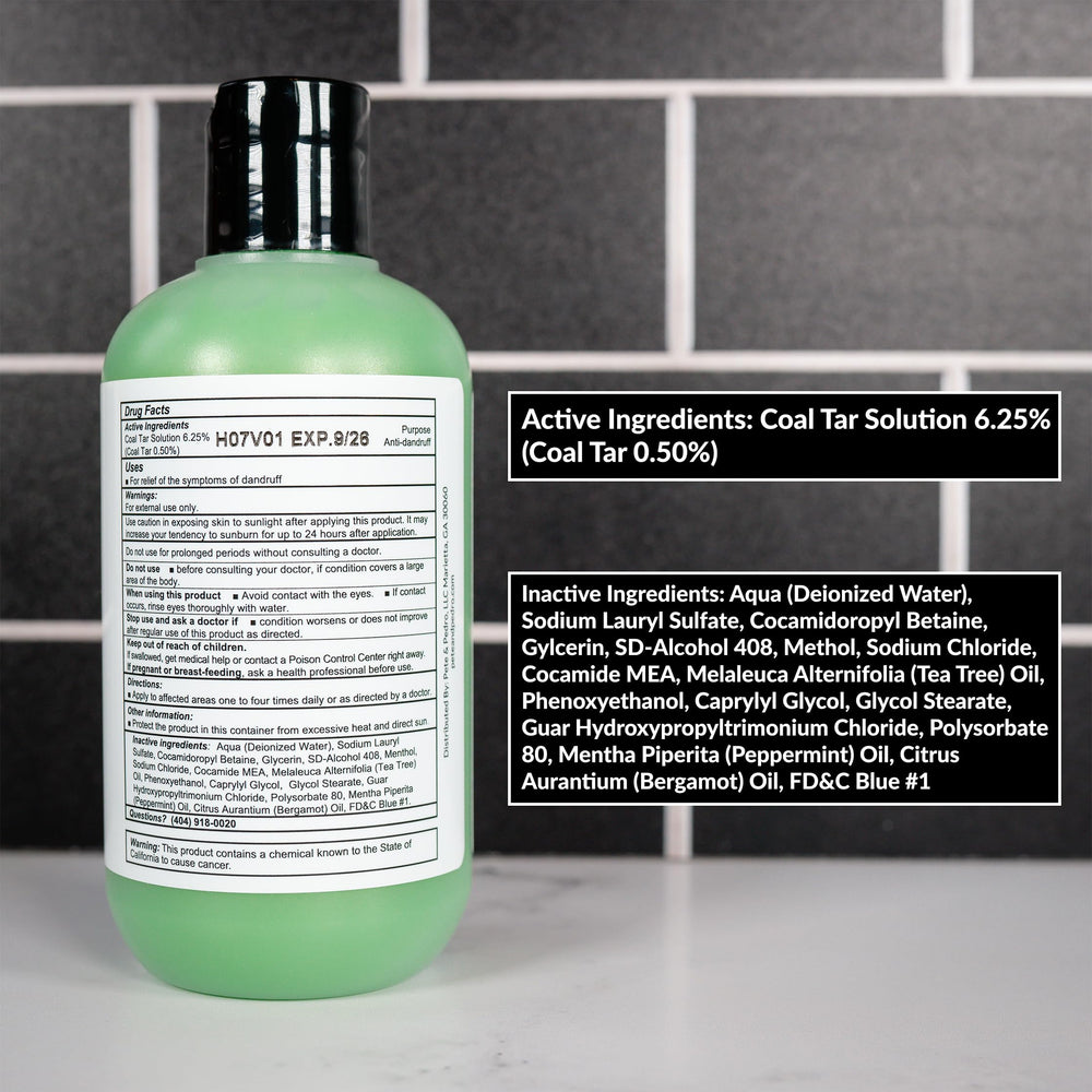 Pete & Pedro Control menthol cooling sensation closeup suggests relief during washing