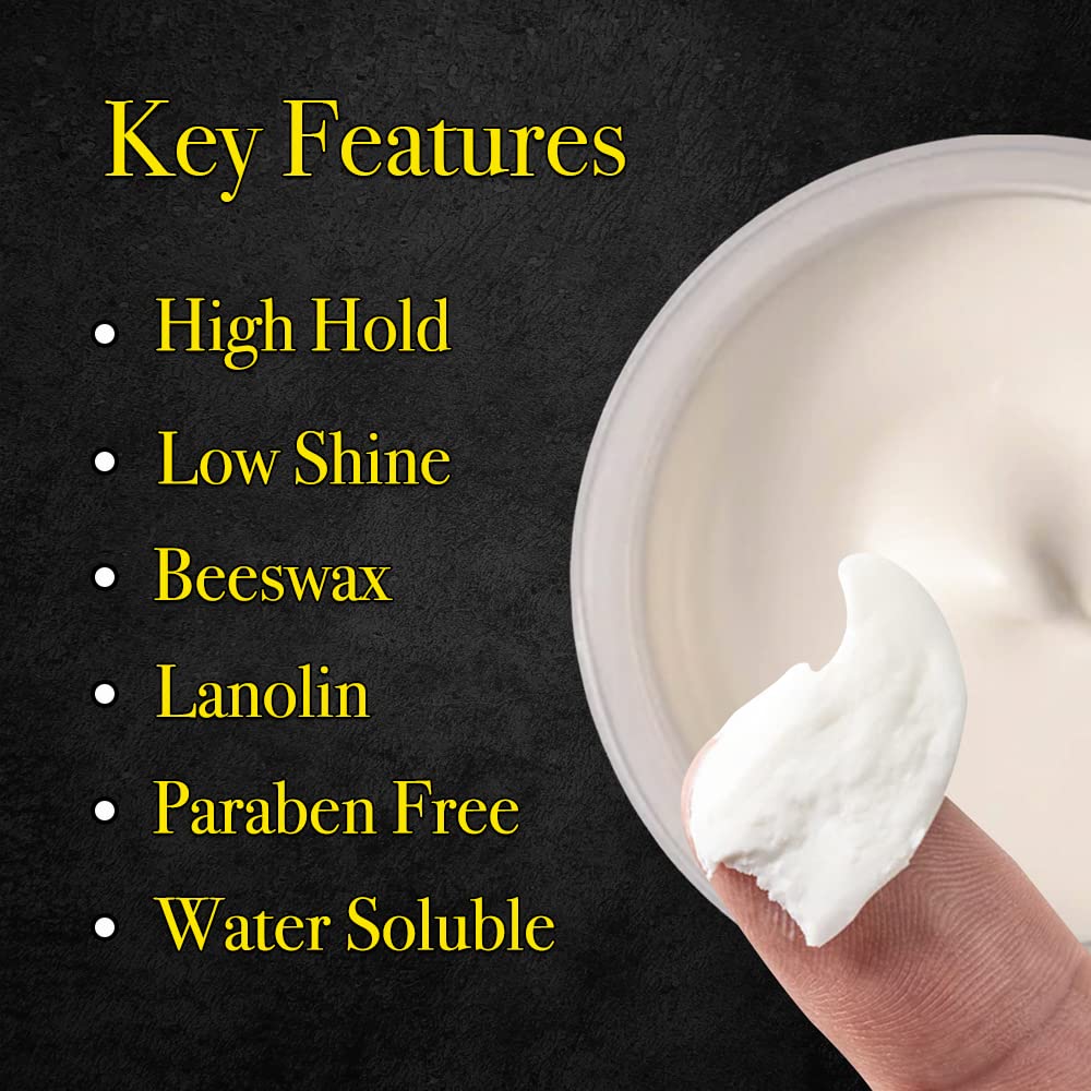 Pete & Pedro Hair Putty texture application for natural, matte-styled hair.