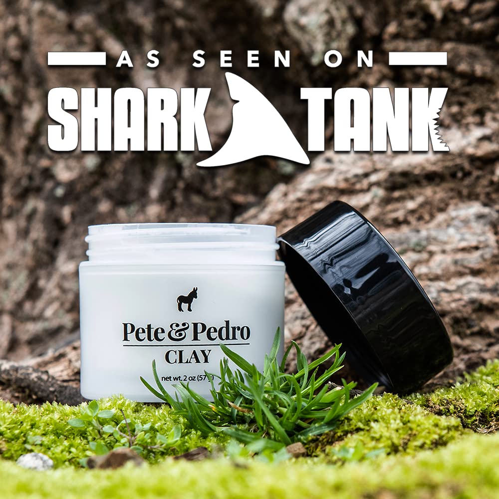 Pete & Pedro Hair Styling Clay with various hair types shows versatile styling