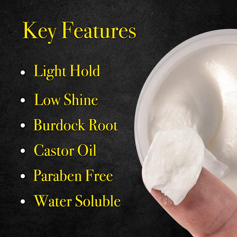 Pete & Pedro styling cream in hands for a frizz-free, clean look.