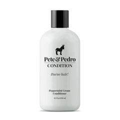 Pete & Pedro Peppermint Conditioner bottle delivers creamy hydration for dry, brittle hair.