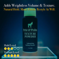 Pete & Pedro Texture Powder delivers voluminous texture with natural matte finish