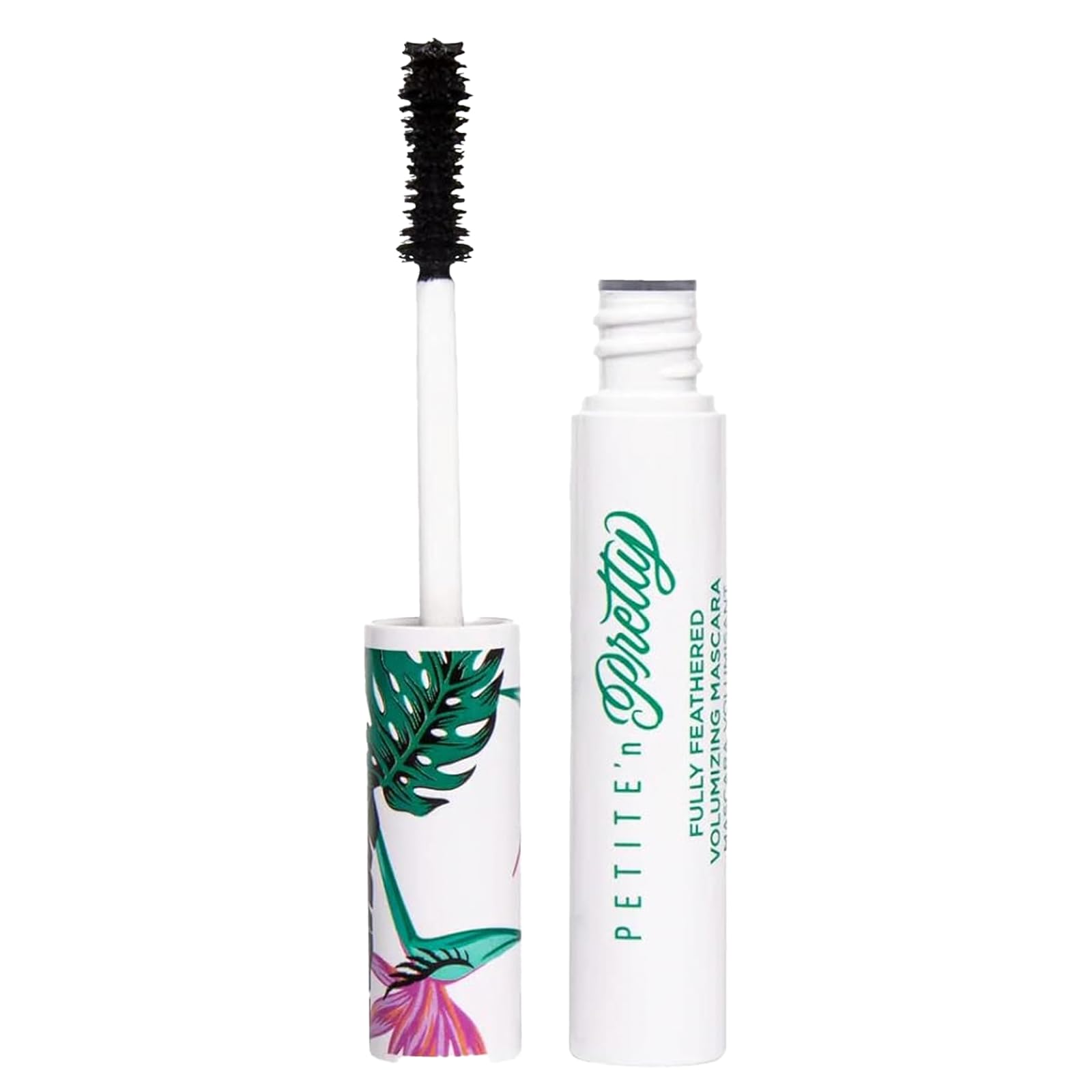 Petite 'N Pretty mascara tube closeup for defined, fuller lashes.