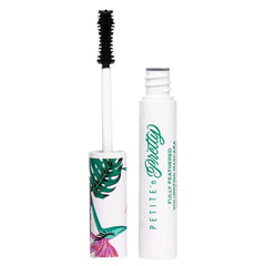 Petite 'N Pretty mascara tube closeup for defined, fuller lashes.