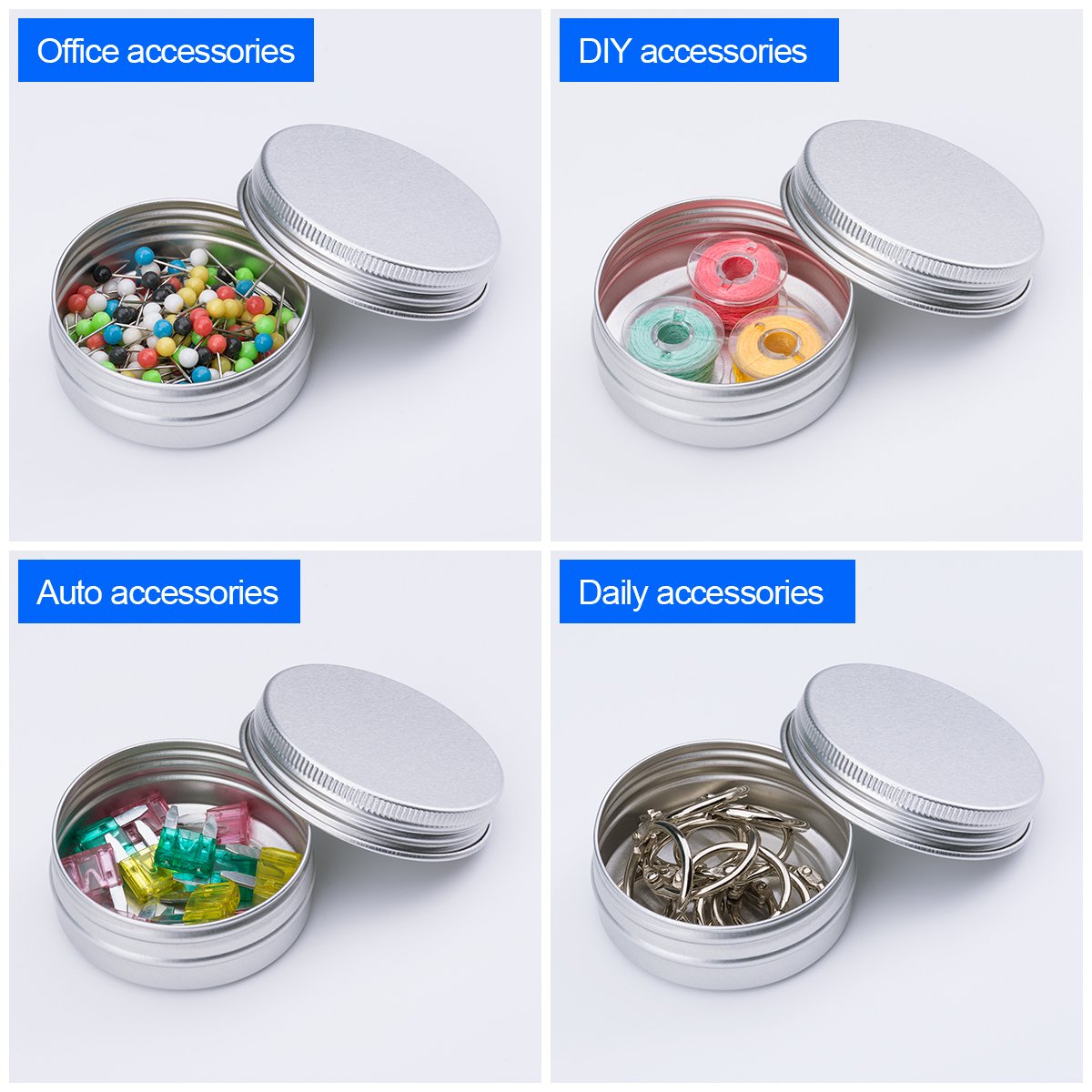 Petutu tin measures 52mm diameter, ideal for compact travel kits.