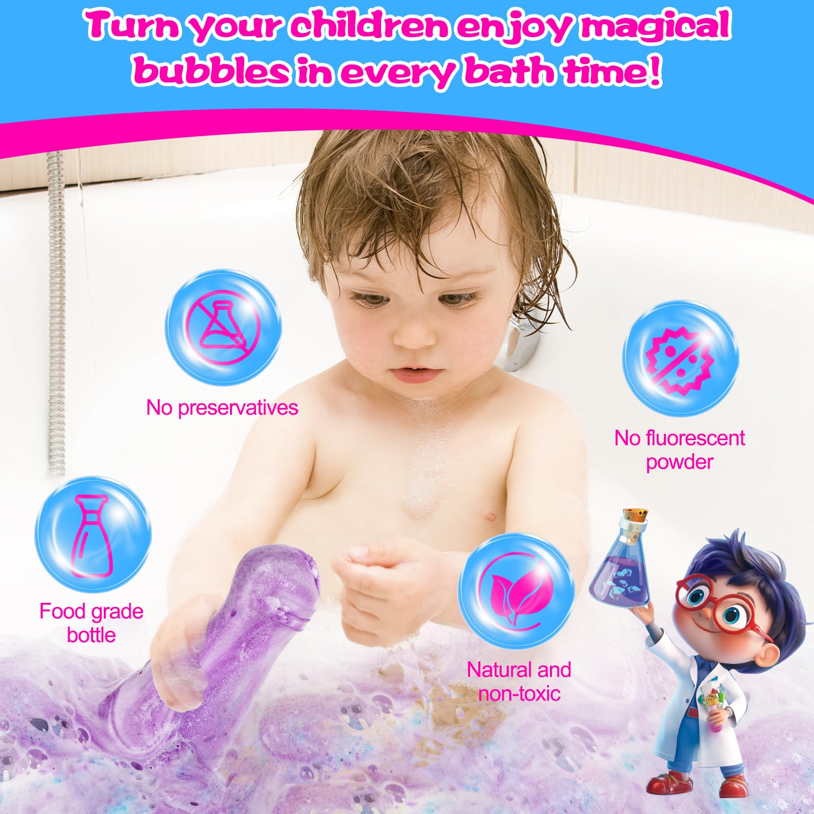 Petydore Bath Time Kids Fun depicts joyful, mess-free bath moments.