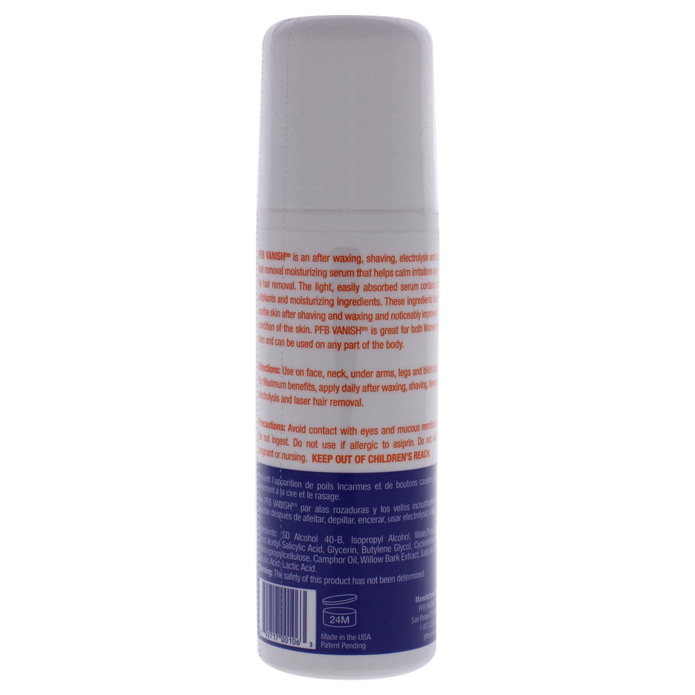 PFB Vanish cooling gel after shaving showing refreshing, easy-application relief.