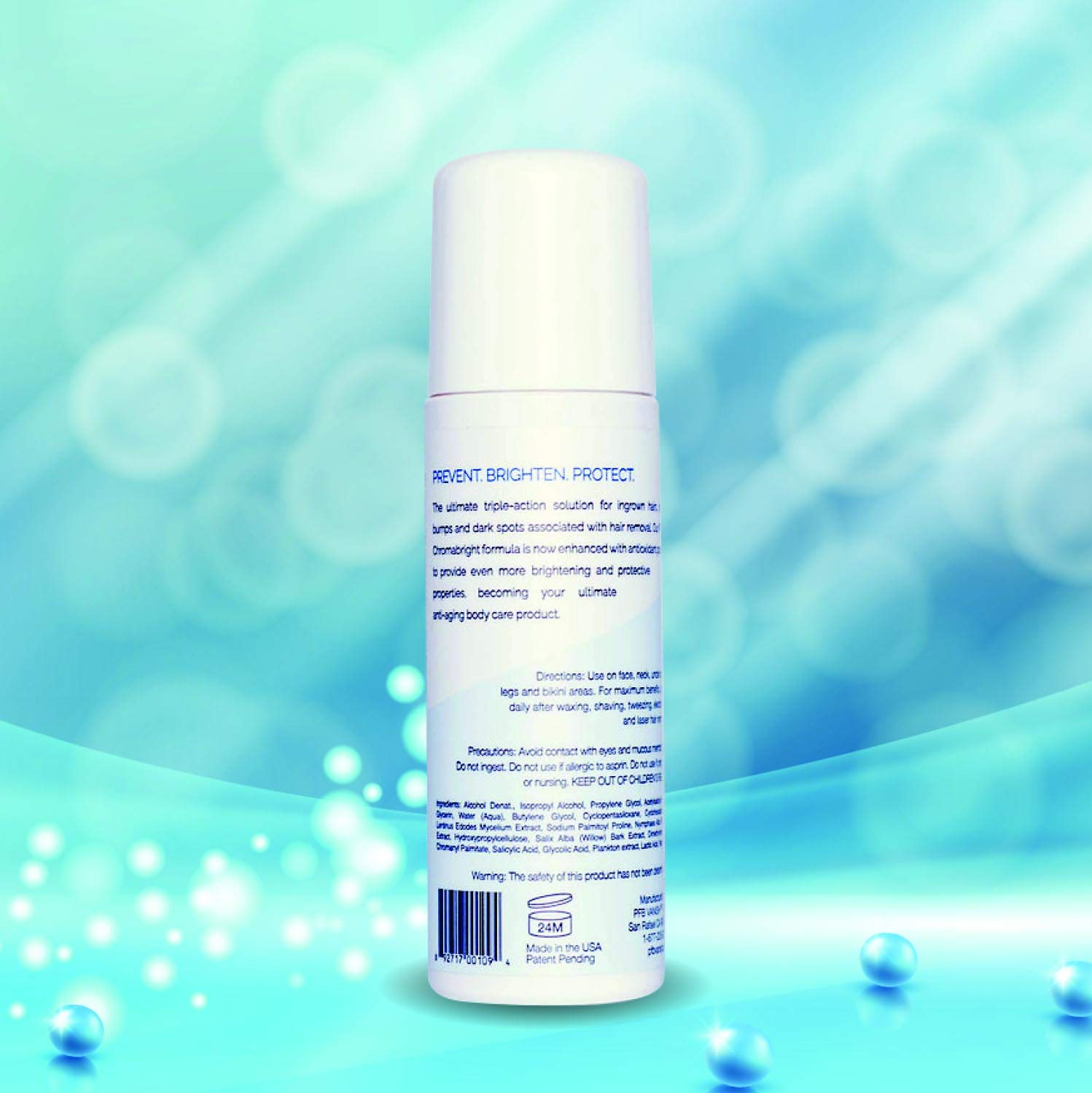 PFB Vanish Ultra on-skin application demonstrated for precision treatment.