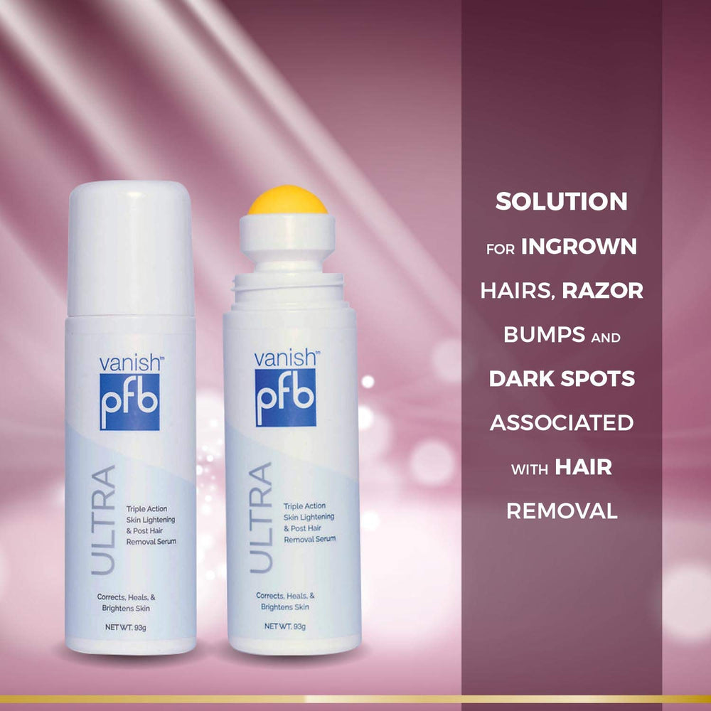 PFB Vanish Ultra Shitake Mushroom extract portrait shows gentle nourishment.