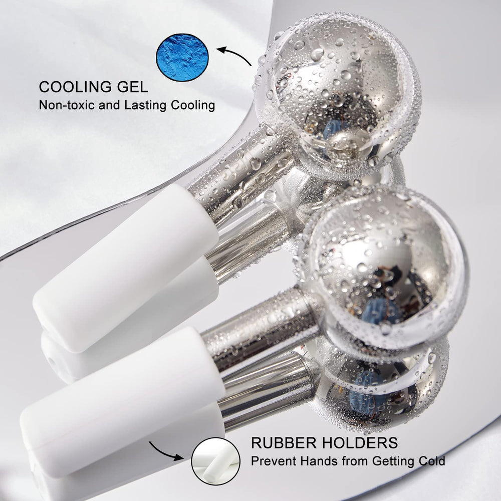 pfefe fridge-ready ice globes pre-chilled for quick home spa