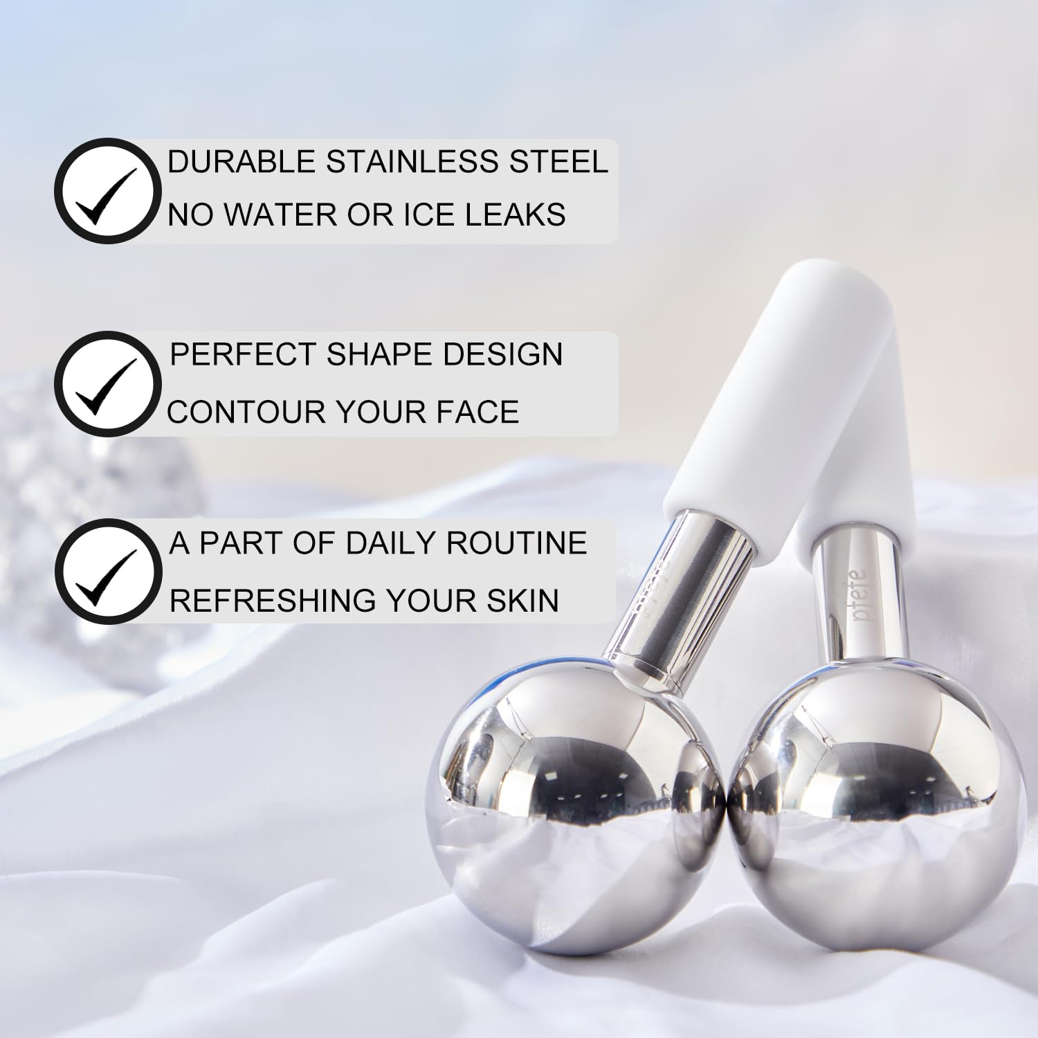 Pfefe ice globes demonstrate unbreakable stainless steel construction for long-lasting use
