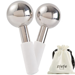 pfefe ice globes face eyes cooling treatment for refreshed under-eye area
