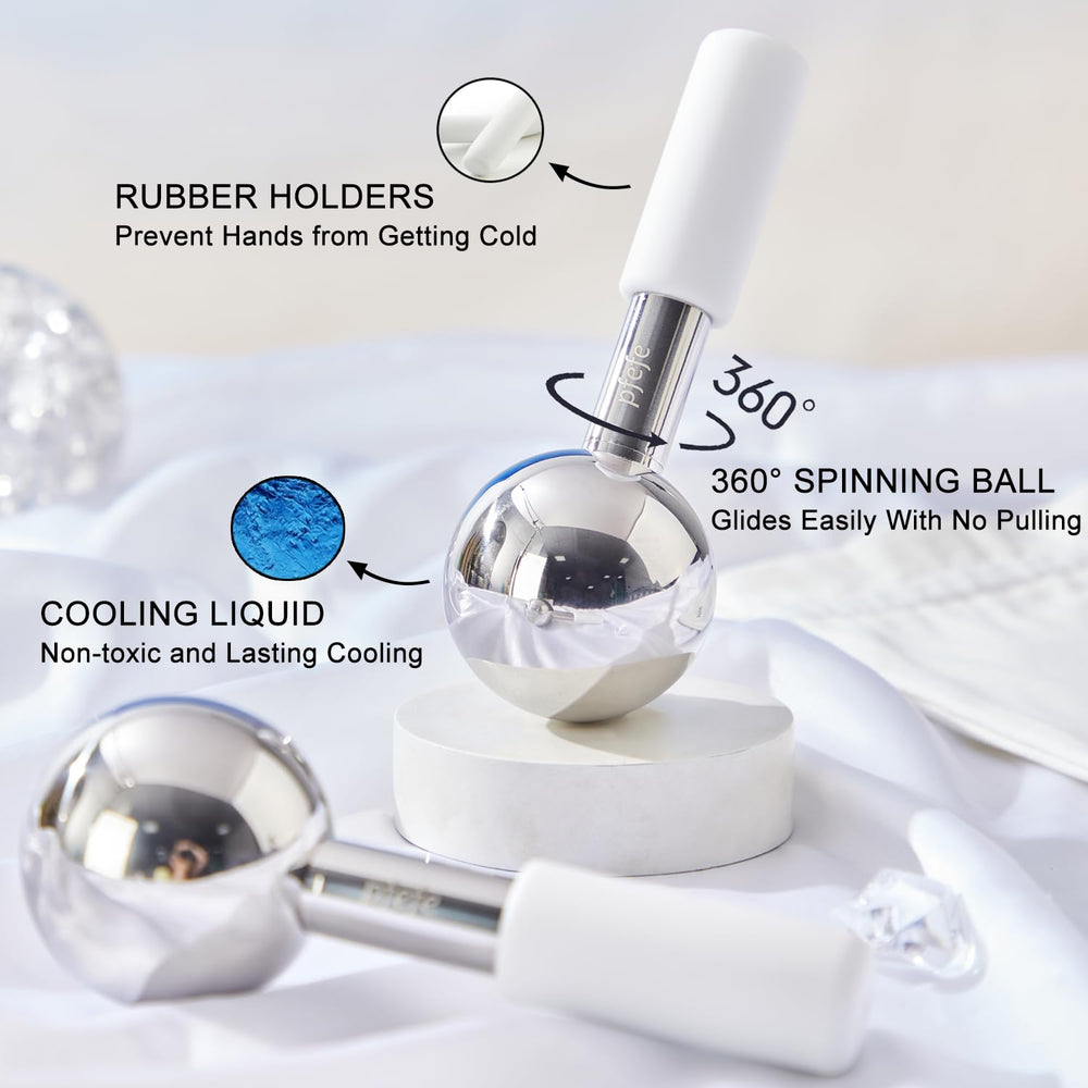 Pfefe stainless steel cryo sticks ready for cooling sessions, durable and leak-free for daily skincare routines