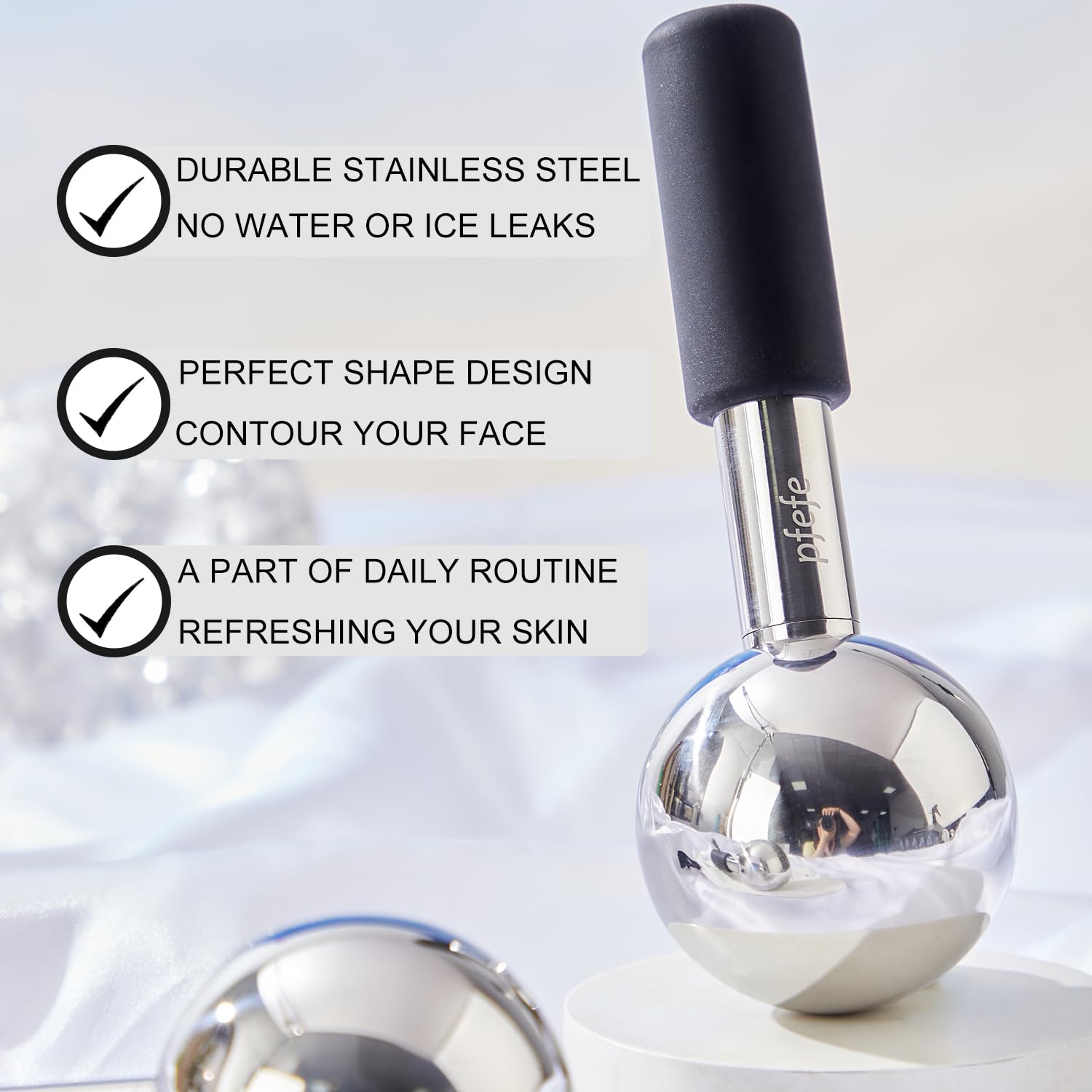 Pfefe stainless steel cryo sticks are durable and unbreakable for long-lasting cooling