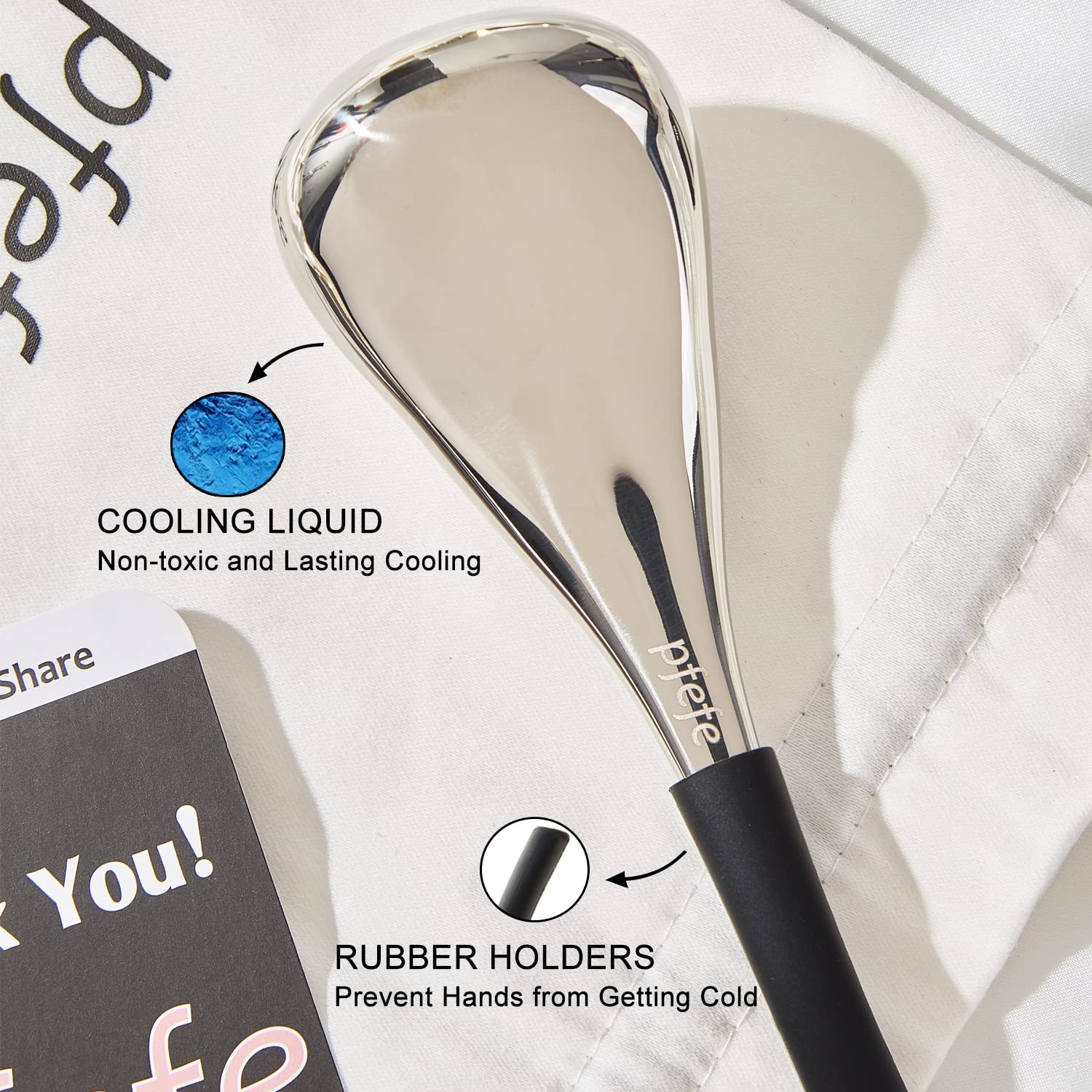 Pfefe Cryo Sticks made of stainless steel for durable, skin-friendly cool massages.