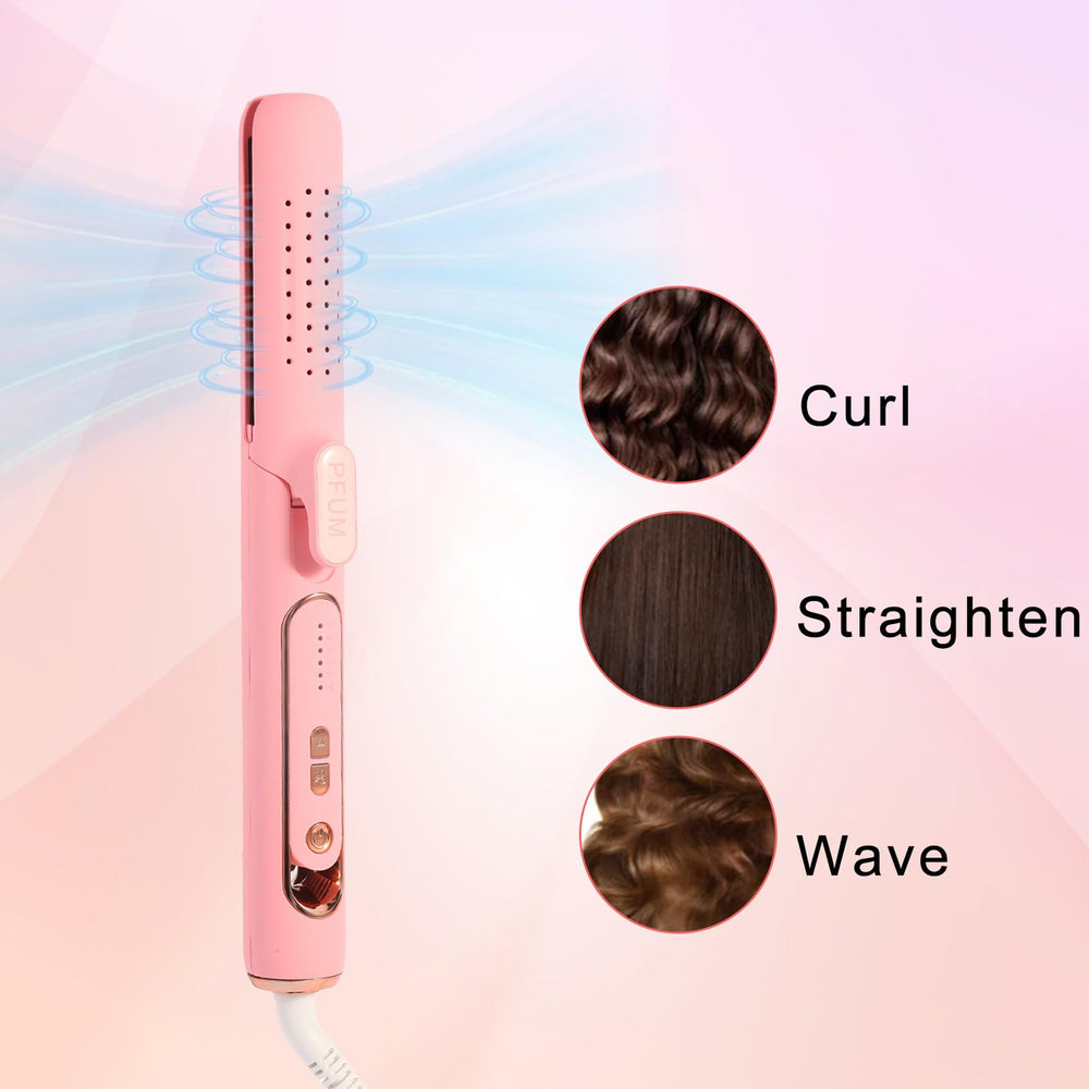 PFUM dual-voltage travel-ready design for styling anywhere.