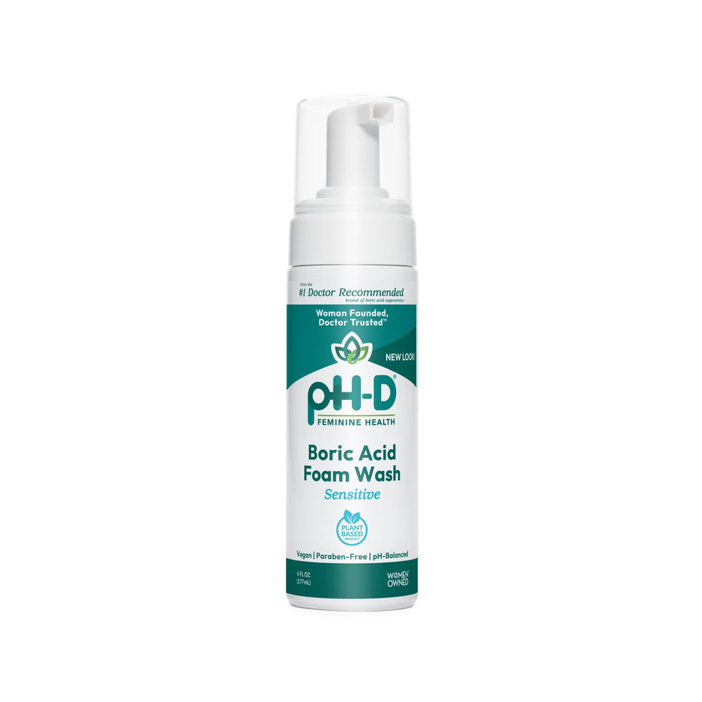 pH-D front packaging shows 6 fl oz bottle and clear product identity benefits