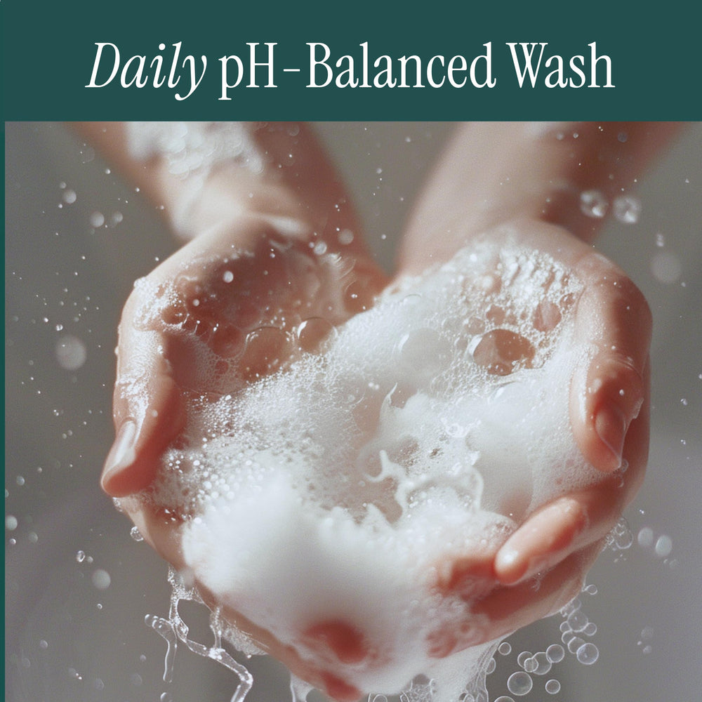 pH-D ingredients list label displaying boric acid and plant-based formulation benefit