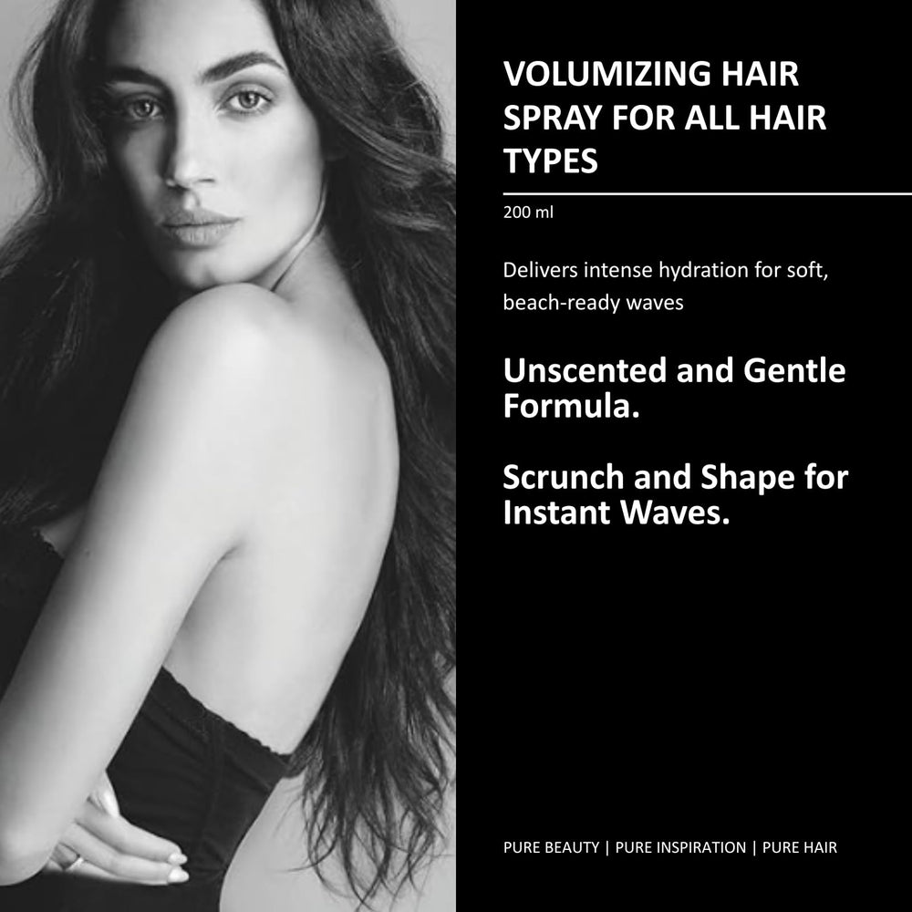 pH PURE HAIR on-the-go styling imagery suggests quick get-ready waves.