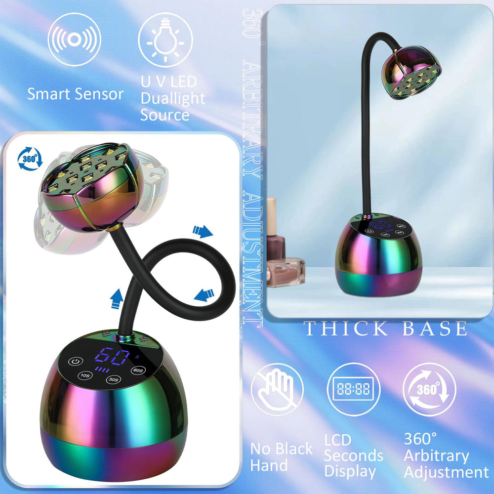 PHAIN cordless USB-powered light enables portable gel nail curing anywhere.