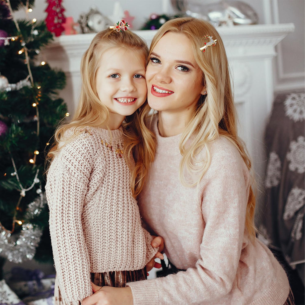 PHALIN Christmas hair clip jingle bell accent adds sparkle to outfit