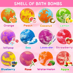 Phaorui unicorn bath bombs with toy inside reveal a bracelet during bath time.