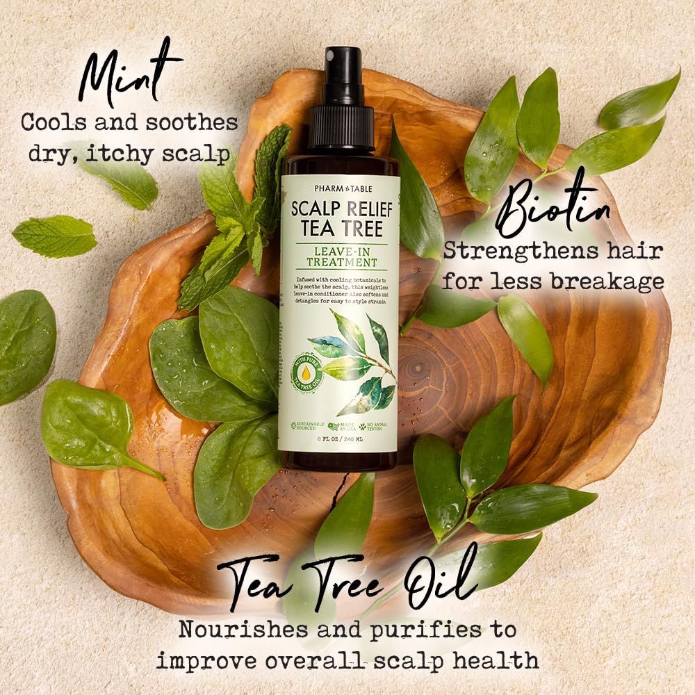 PHARM TO TABLE Tea Tree Aroma Relaxation — refreshing scent while soothing scalp