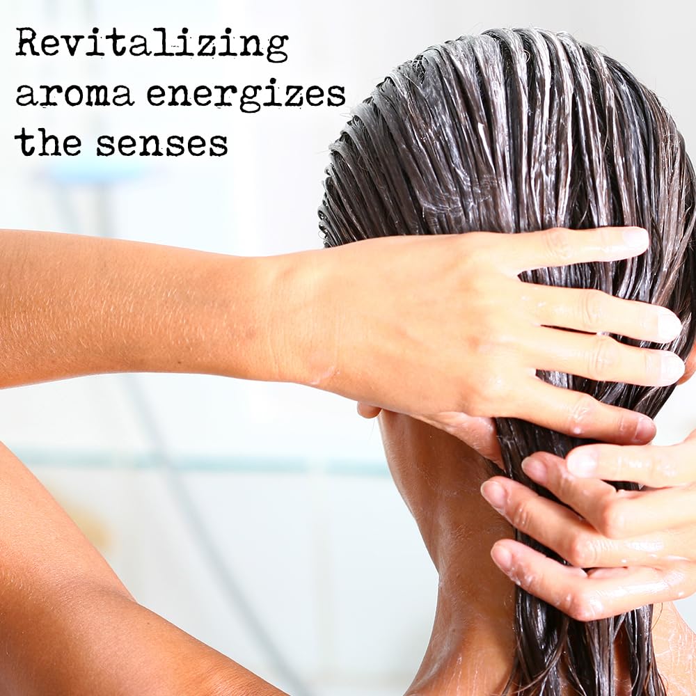 PHARM TO TABLE Tea Tree Conditioner on damp hair for detangling and smoothness