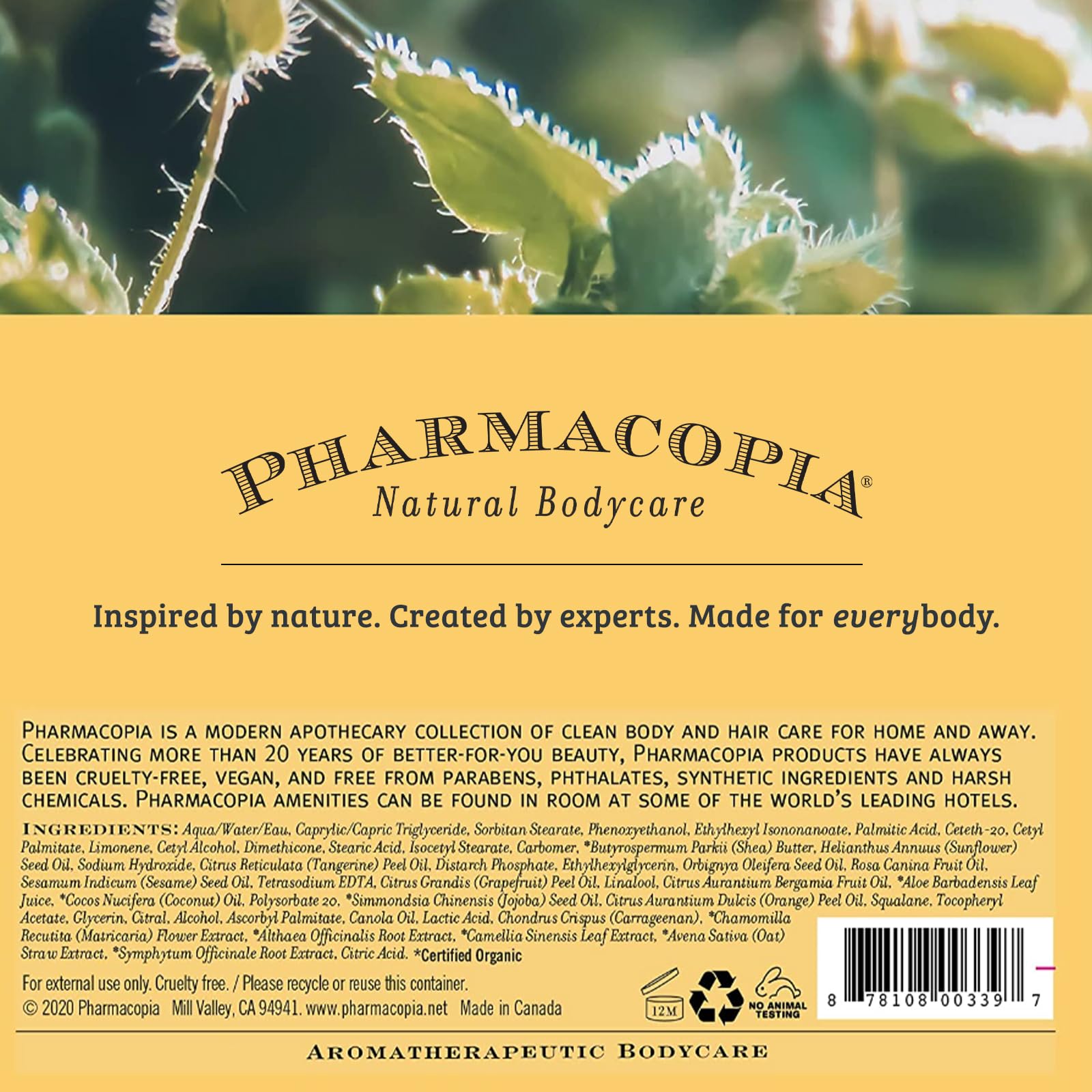 Pharmacopia Citrus Conditioner recyclable packaging on shelf