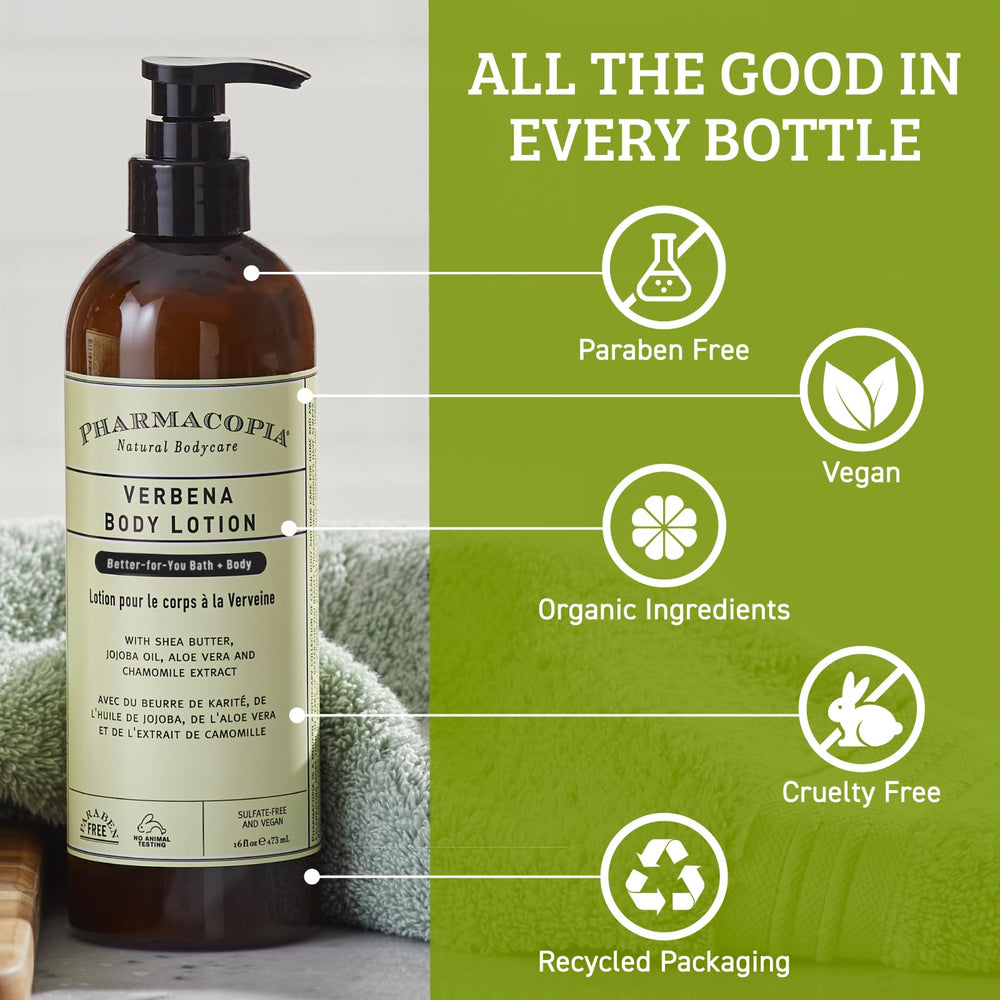 Pharmacopia Verbena Aloe vera detail conveys soothing hydration
