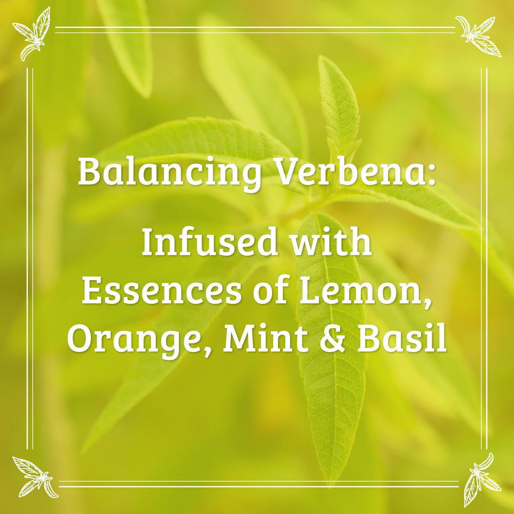 Pharmacopia Verbena Lotion label closeup highlights cruelty-free vegan skincare