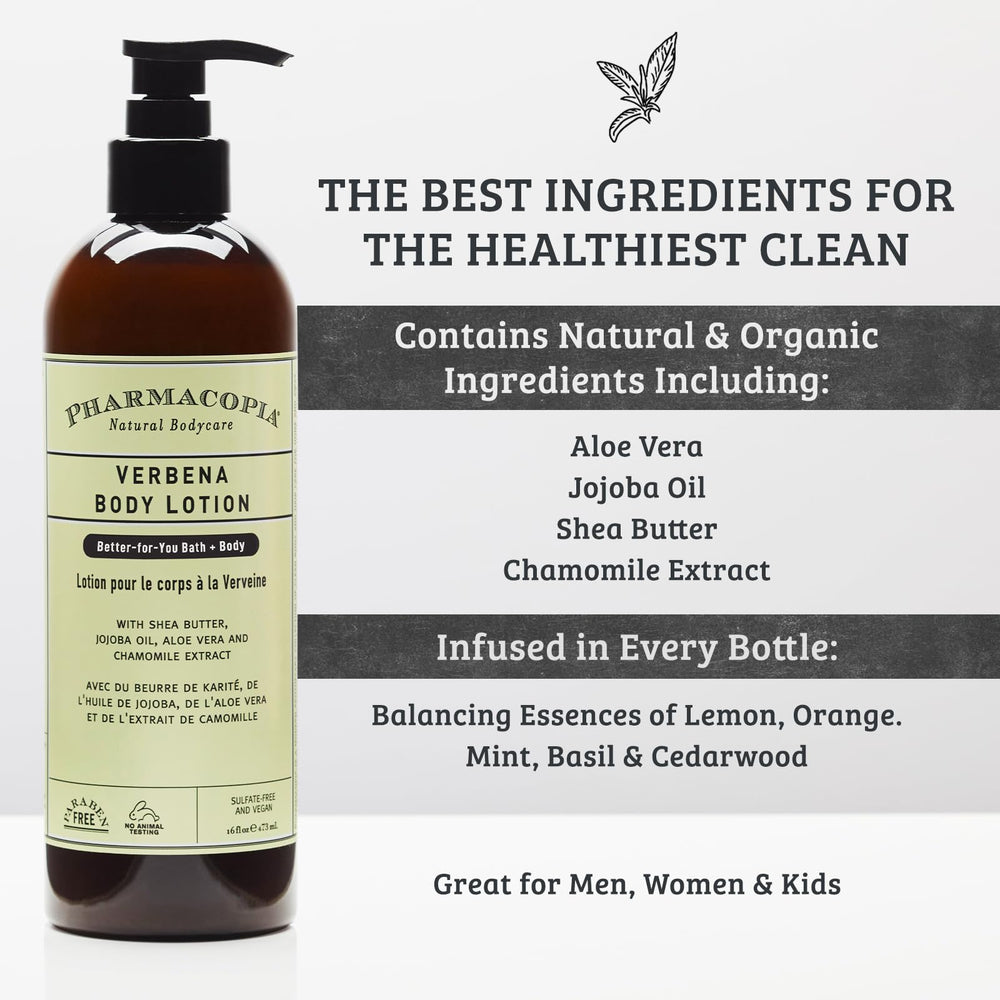 Pharmacopia Verbena Shea butter jar emphasizes rich nourishing ingredients