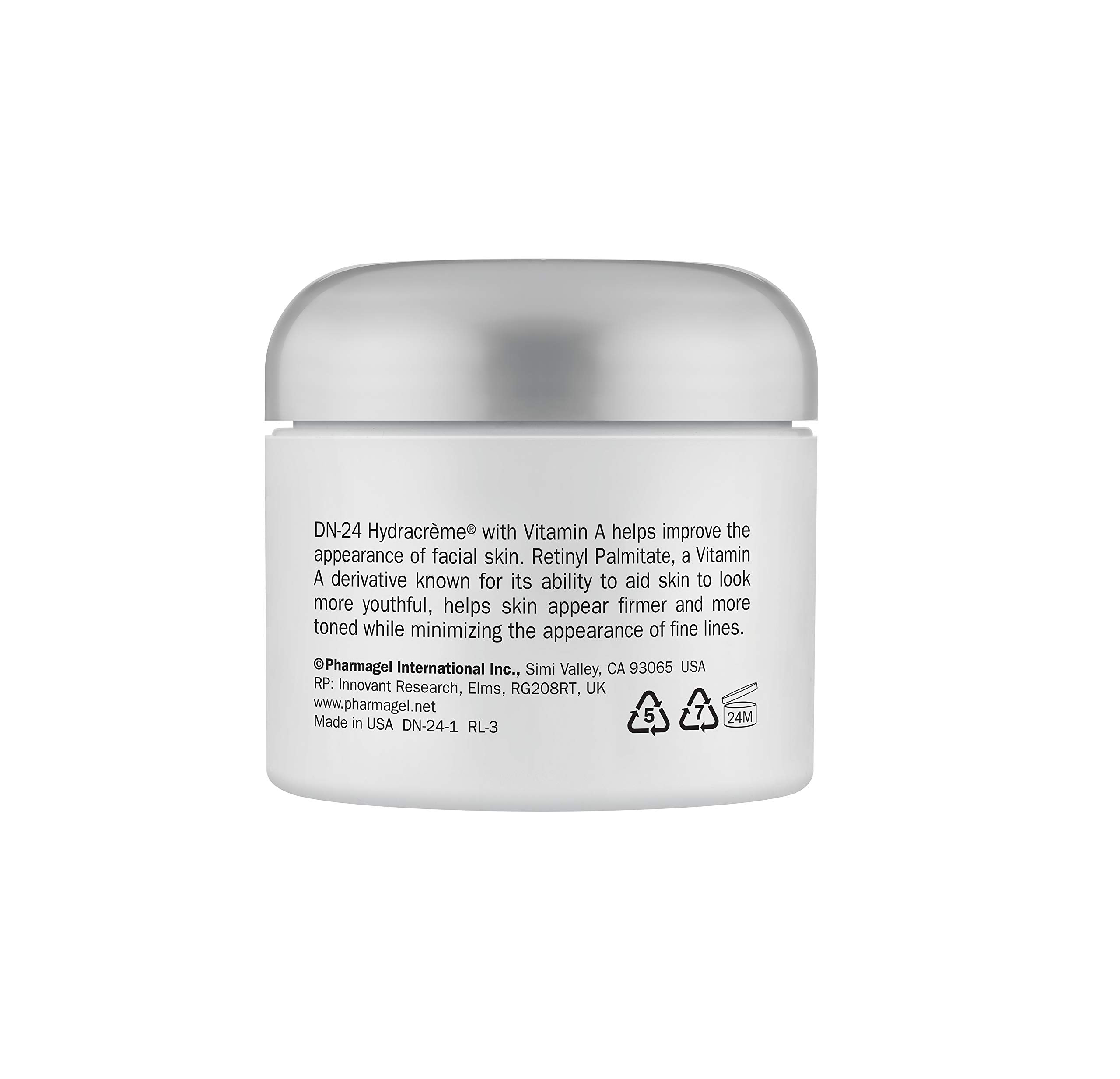 Pharmagel DN-24 Hydracrème jar close-up highlighting soothing aloe and oils