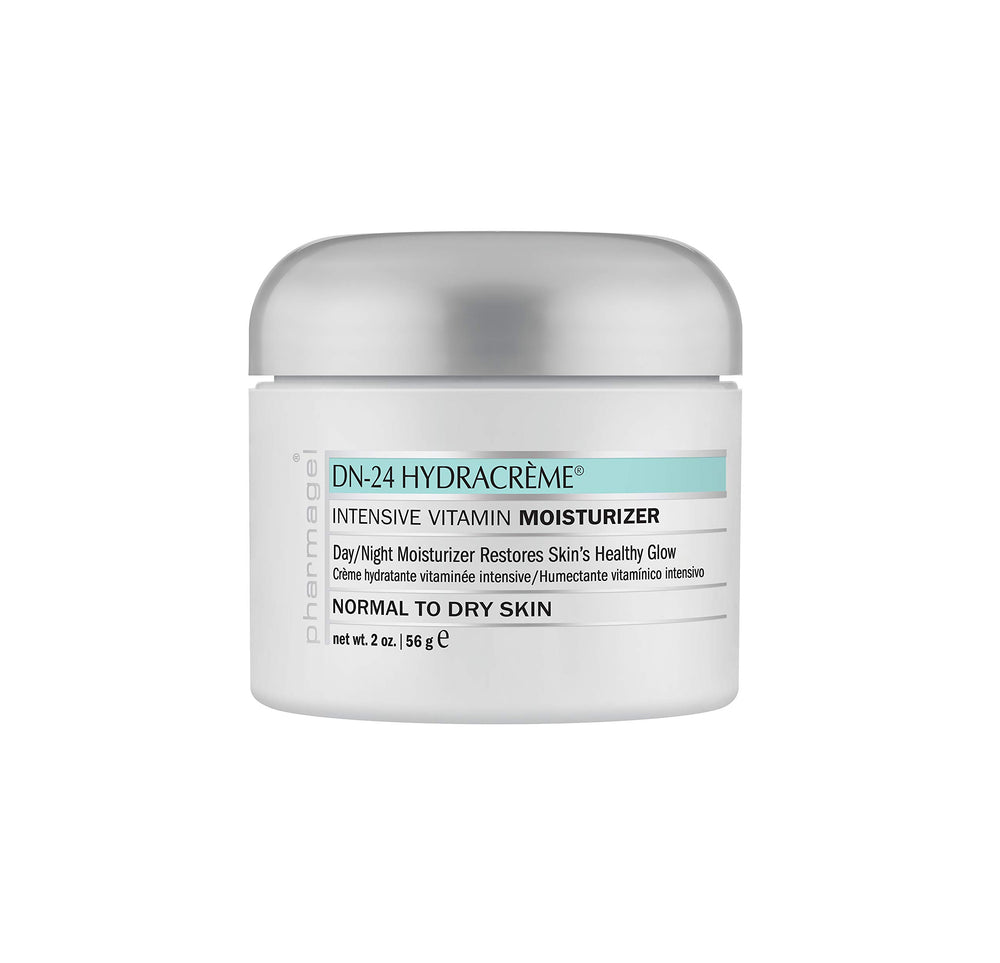 Pharmagel DN-24 Hydracrème opening showing smooth cream for morning and night use