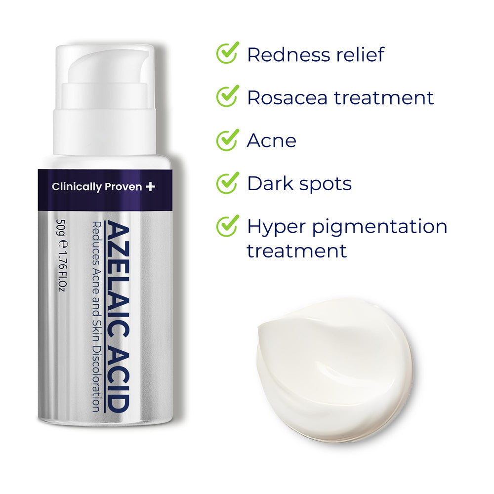 Pharmlitalia Azelaic Acid 15 cream on skin absorbs smoothly, evoking even tone.
