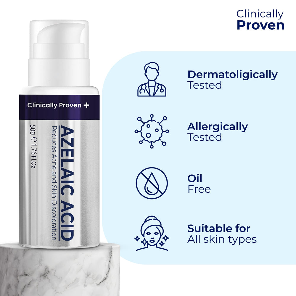 Pharmlitalia Azelaic Acid 15 cream texture closeup reveals lightweight feel.