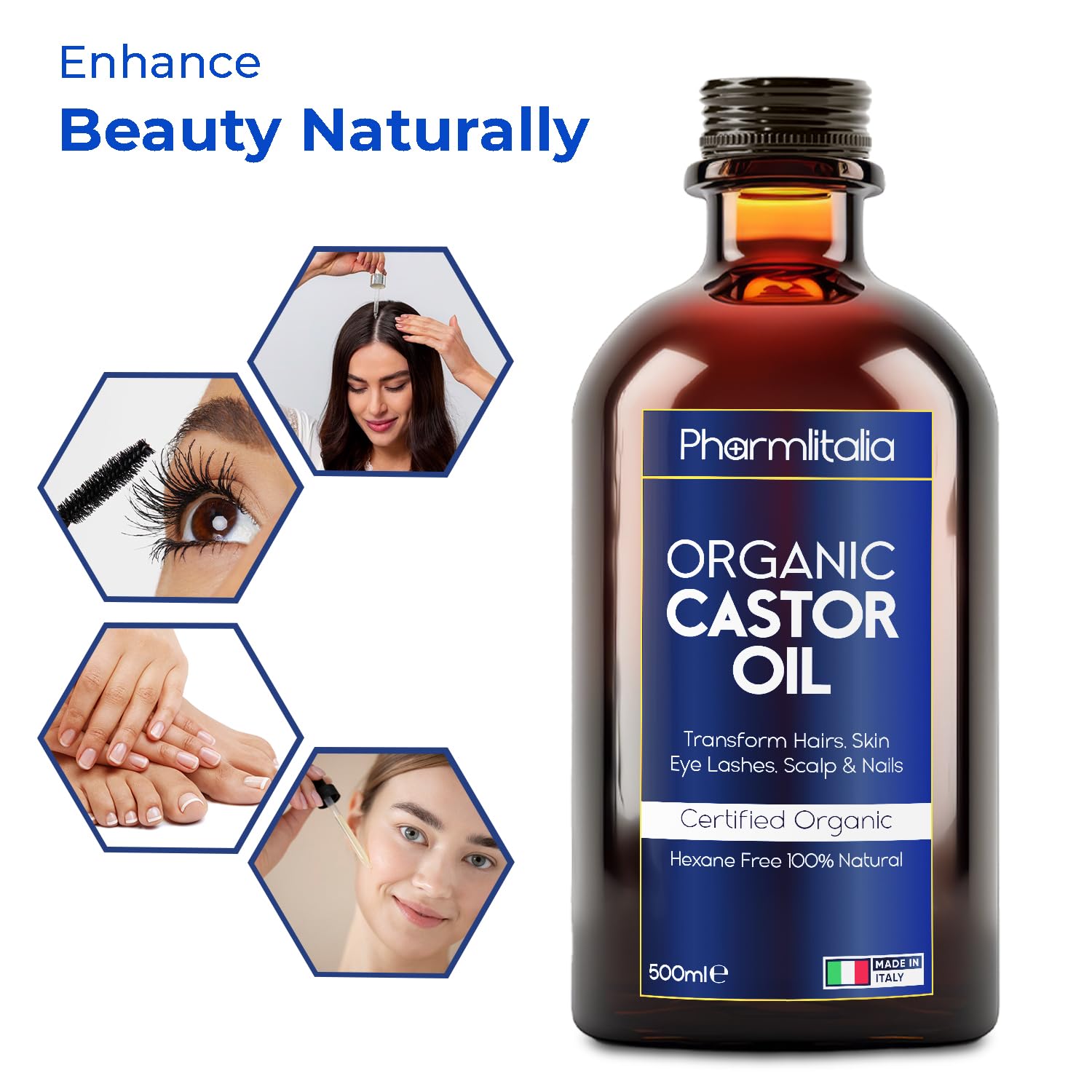 Pharmlitalia trusted organic formula is hexane-free and unadulterated.