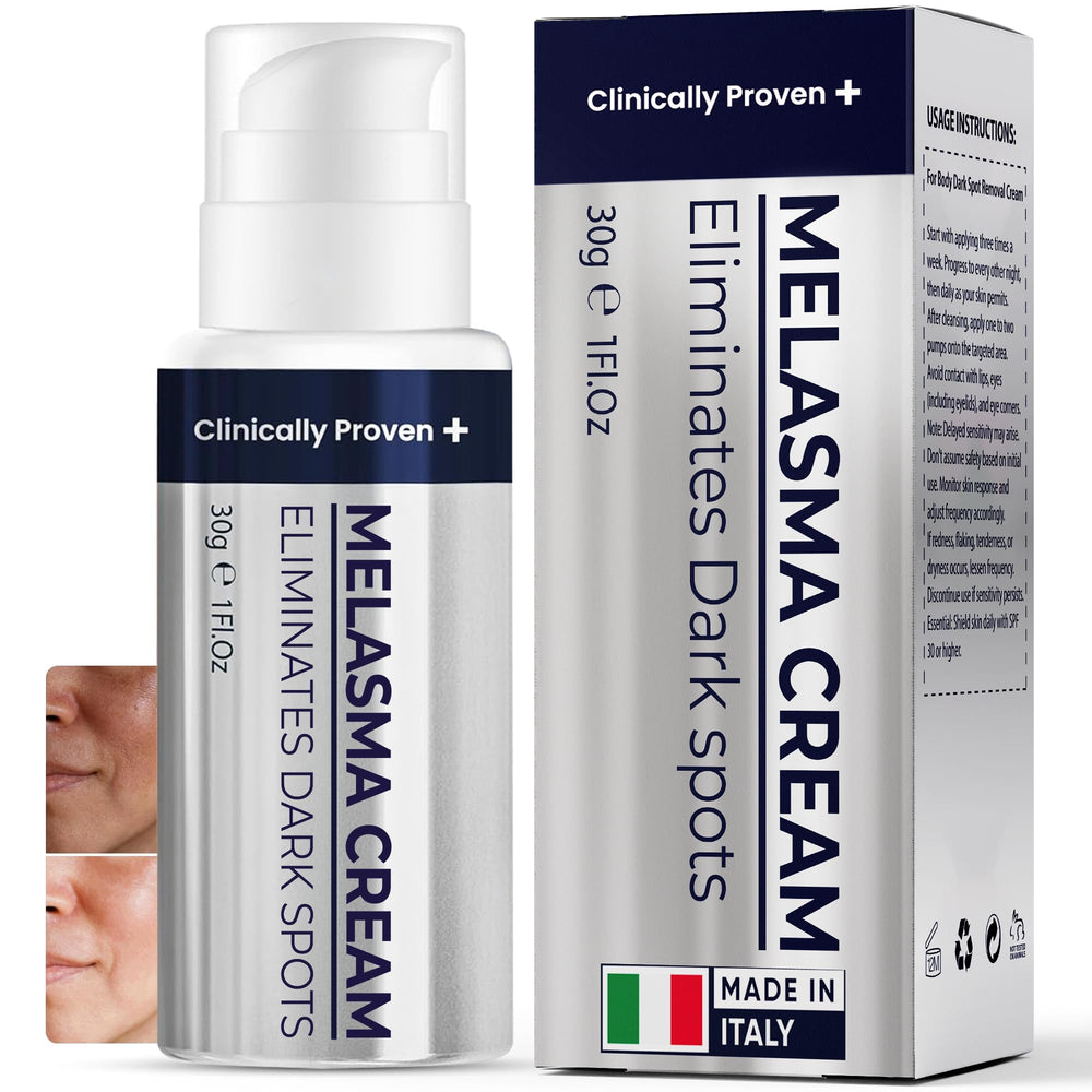 Pharmlitalia melasma cream for face targets uneven skin tone.