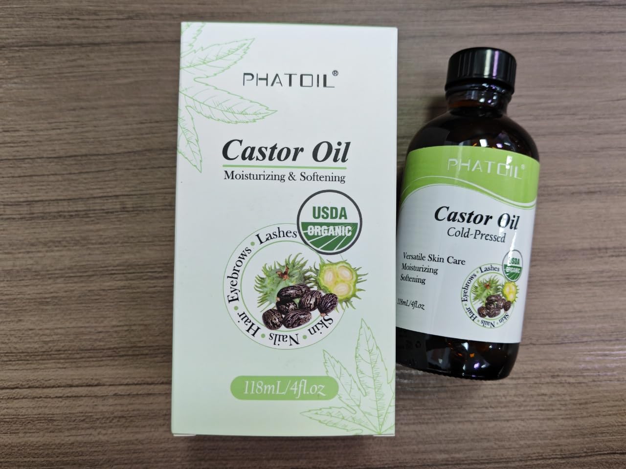 PHATOIL oil applied to nails and cuticles demonstrating conditioning benefit