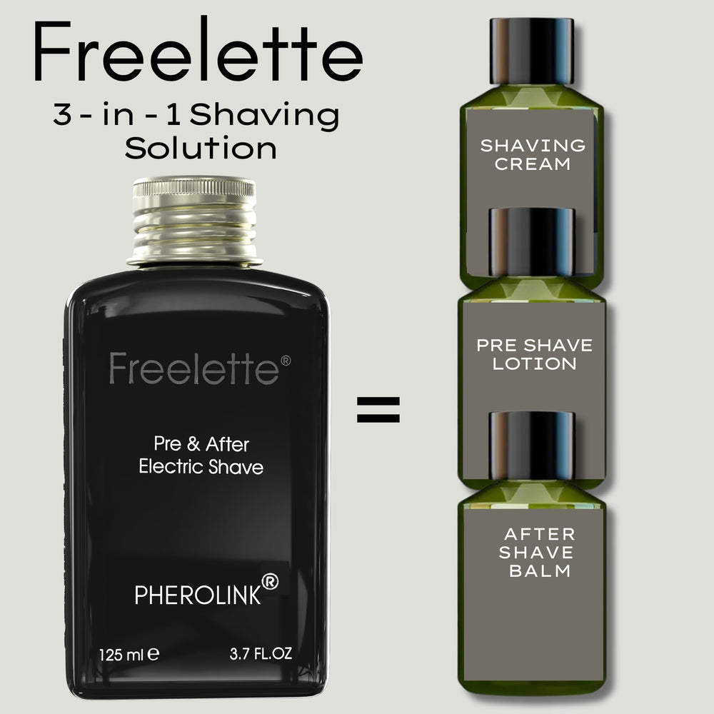 Pherolink Freelette Original bisabolol from papaya suggests gentle irritation relief.