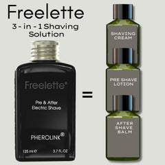 Pherolink Freelette Original bisabolol from papaya suggests gentle irritation relief.